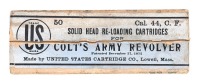 Rare Box Of Collectible U.S. Cartridge Co. Colt Model Army Conversion .44 Centerfire Cartridges - 2