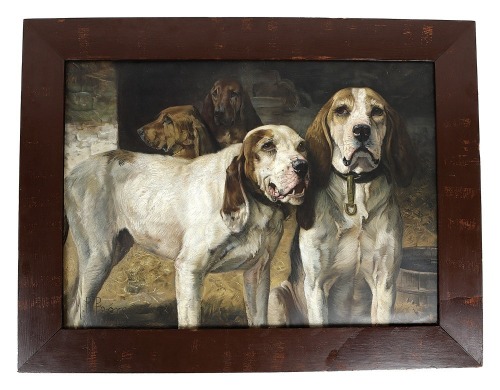 Handsome H.R. Poore &ldquo;Bear Dog&rdquo; Print