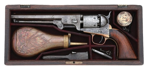 Cased Colt Model 1851 Navy Percussion Revolver