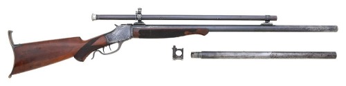 Winchester-Stevens-Pope Model 1885 High Wall Sporting Rifle Identified To Ballistics Pioneer F.W. Mann