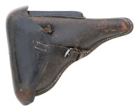 German P.08 Luger Mauser Banner Police Pistol with Matching Magazines & Holster - 3