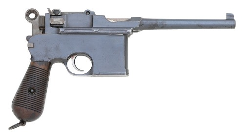 Italian Navy C96 Large Ring Flat Side Semi-Auto Pistol by Mauser