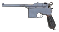 Italian Navy C96 Large Ring Flat Side Semi-Auto Pistol by Mauser - 2