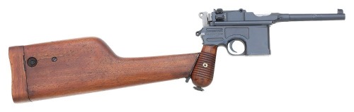 Fine German Mauser C96 M30 Semi-Auto Pistol with Original Stock