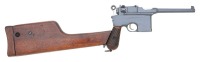 Excellent Mauser C96 Large Ring Flat Side Semi-Auto Pistol