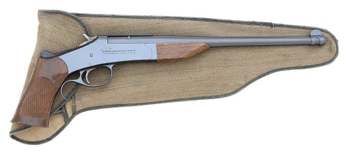 Fine Harrington & Richardson Model 122 Handy-Gun with Stock & Canvas Holster