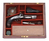 Cased Henry Deringer Percussion Pocket Pistol