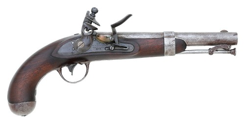 U.S. Model 1836 Flintlock Pistol by Johnson