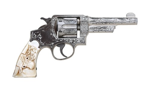 Smith & Wesson First Model 44 Hand Ejector Revolver with Wolf & Klar Style Engraving