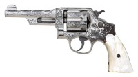 Smith & Wesson First Model 44 Hand Ejector Revolver with Wolf & Klar Style Engraving - 2