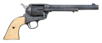 Engraved Colt Single Action Army Revolver