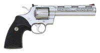 Rare and Desirable Colt Custom Shop Silver Snake Python Revolver