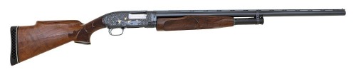 Handsome Engraved and Gold Inlaid Winchester Model 12 Slide Action Shotgun