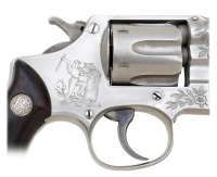 Engraved Smith & Wesson Model 1903 32 Hand Ejector Revolver - 3