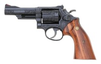 Cased Factory Engraved Smith & Wesson Model 19-3 Texas Ranger Commemorative Revolver