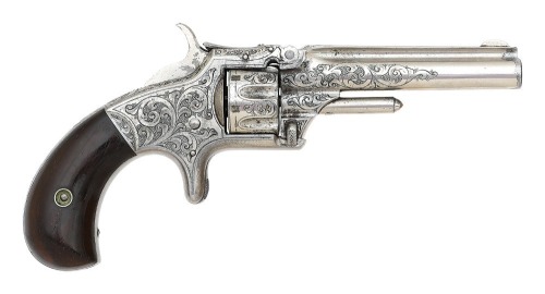Gustave Young Engraved Smith & Wesson No. 1 Third Issue Revolver