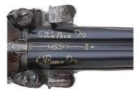 French Flintlock Double Pistol by Lepage - 2