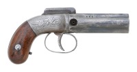 Allen & Wheelock Bar Hammer Percussion Pepperbox Pistol