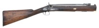 Unmarked British Percussion Blunderbuss with Snap Bayonet