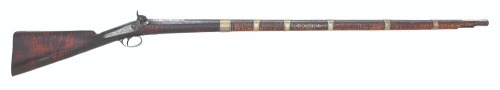 Attractive Fullstock Percussion Sporting Rifle with Turkish Barrel & Nock Of London Lock