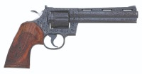 Attractive Custom Engraved Colt Python Double Action Revolver