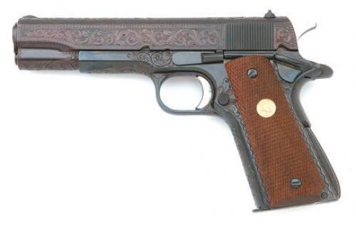 Custom Engraved Colt 1911 Government Model Pistol by Cullity