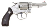 Engraved Smith & Wesson Model 1903 32 Hand Ejector Revolver