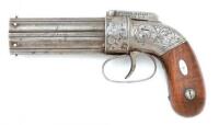 Rare Allen & Thurber Percussion Pepperbox Pistol