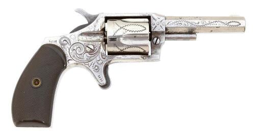 Engraved Lee Arms Co. Red Jacket No. 4 Revolver