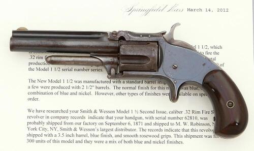 Smith & Wesson No. 1 1/2 Second Issue Revolver