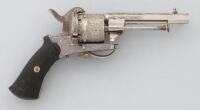 Belgian Folding Trigger Pinfire Revolver