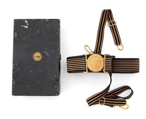 U.S. Naval Officer’s Sword Belt with Horstmann Storage Box