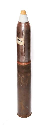 Inert 75mm Artillery Cartridge