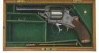 Cased Tranter Model 1868 Double Action Revolver with Retailer Markings