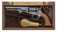 Outstanding Colt Model 1849 Pocket Percussion Revolver with Interesting Southern Retailer-Labeled Case