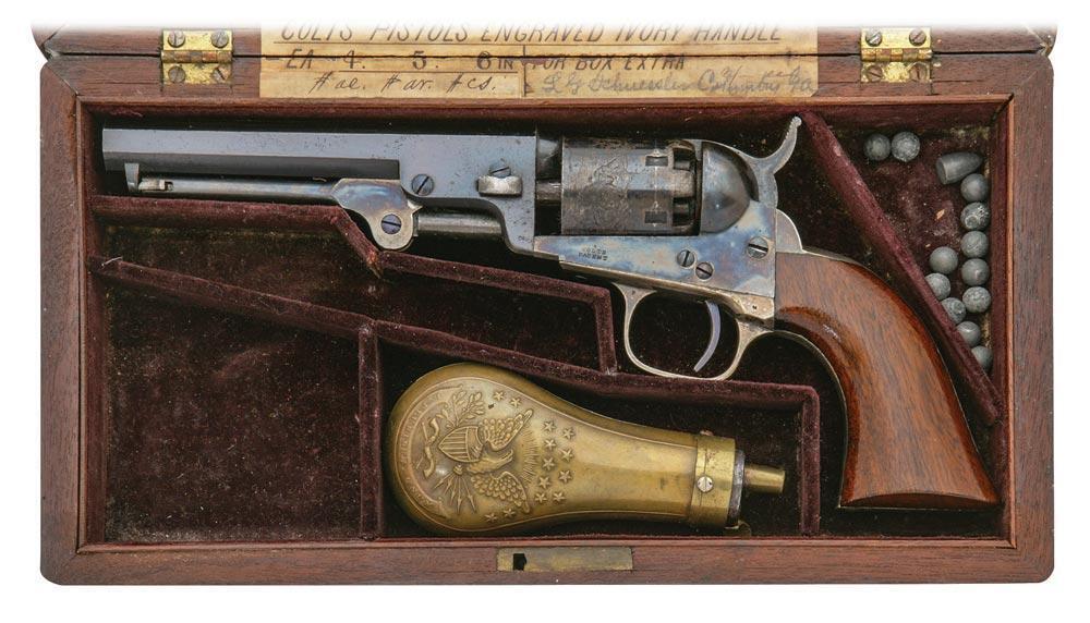 Outstanding Colt Model 1849 Pocket Percussion Revolver with Interesting ...