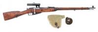 Finnish M91/30 Mosin Nagant Bolt Action Rifle by Tikka With PU Scope