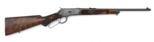 Custom Engraved Winchester Model 53 Lever Action Rifle by James Lowe