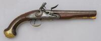 British Flintlock Coat Pistol by Page & Christian