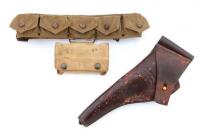 U.S. Model 1905 Holster With Unit Marking and Rare Dismounted Pattern Belt