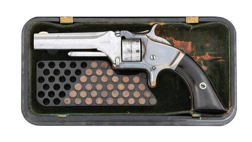 Smith & Wesson No. 1 Second Issue 2D Quality Revolver with Gutta Percha Case