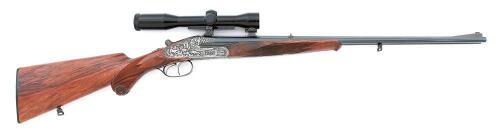 Lovely Merkel Model 161 Sidelock Double Ejector Rifle