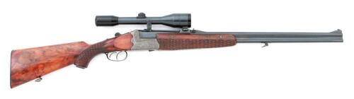 Exceptional Ludwig Borovnik Over Under Double Ejector Rifle