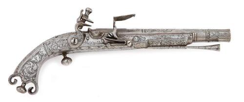 Scottish All Metal Flintlock Pistol by Thomas Caddell