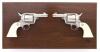Excellent Cased Consecutive Pair of Factory Engraved Colt Third Generation Sheriff's Model Revolvers - 2