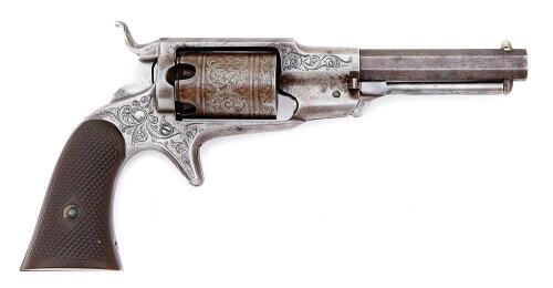 Engraved & Etched Remington-Beals Third Model Pocket Revolver