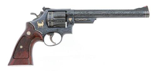 Engraved Smith & Wesson Model 29-2 Double Action Revolver