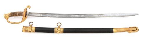 Very Fine U.S. Model 1852 Navy Officer’s Sword by Ames