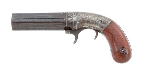 Bacon & Co. Single Action Underhammer Percussion Pepperbox Pistol