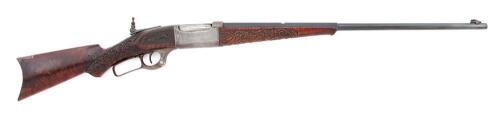 Magnificent Carved and Engraved Savage Model 1899 Rifle